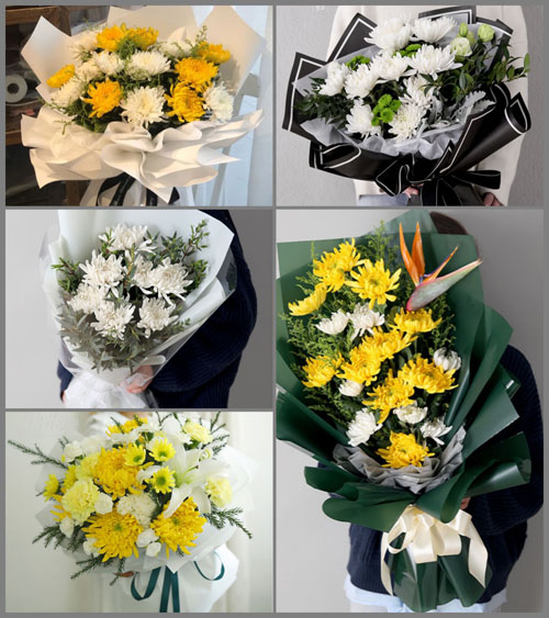浙江省台州玉环县芦浦镇小沙村白事花束代送